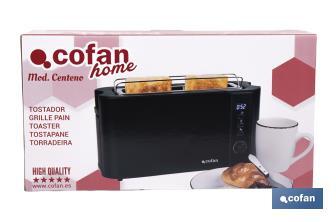 Tostador una ranura Modelo Centeno Negro Mate - Cofan