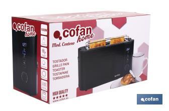 Tostador una ranura Modelo Centeno Negro Mate - Cofan