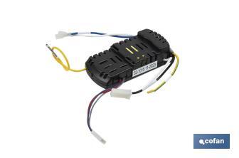 Ventilador de techo blanco con 3 aspas y luz led | Motor DC (bajo consumo) y potencia de 55 W - Cofan