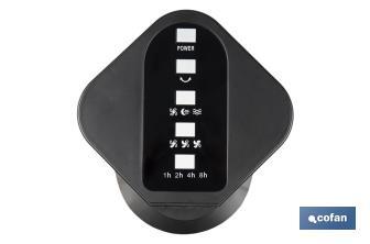 Quiet tower fan with remote control | Black | Includes a remote control and a timer (8 hours) - Cofan