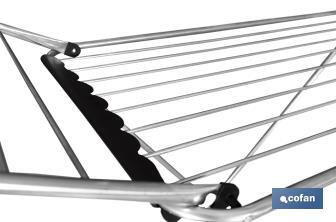 Winged Clothes Airer | With Folding Wings | Stainless Steel & Polypropylene - Cofan