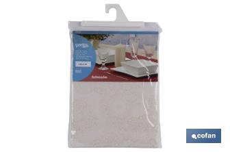 Mantel Antimanchas | Premium Lino Oro Jacquard | Diferentes medidas | Modelo Velonia - Cofan