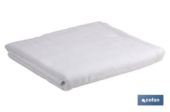 Bath mat | Paloma Model | White | 100% cotton | Weight: 1,000g/m² | Size: 60 x 60cm - Cofan