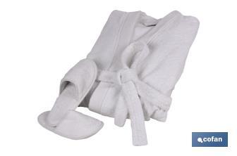 Bathrobe | White | 100% cotton | Weight: 500g/m² | Several sizes - Cofan