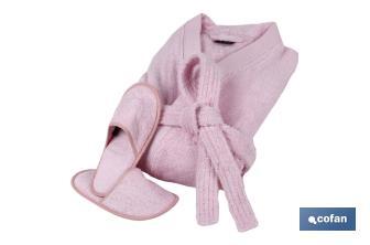 Robe Cor rosa claro | 100% algodão | Gramagem 500g/m2 | Tamanho S, M, L, XL, XXL - Cofan