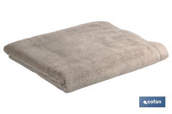 Asciugamano per il viso | Modello Abisinia | Beige | 100% cotone | Grammatura: 580 g/m² | Dimensioni: 50 x 100 cm - Cofan