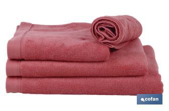Toalha de mãos Cor coral I 100% algodão I Gramagem 580g/metro I Medidas 30 x 50 cm - Cofan