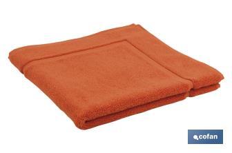 Tapete de Banho | Cor Laranja | Gramagem 1000gr / m2 | Modelo Amanhecer | Mede 60 x 60 cm - Cofan