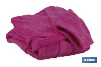 Bathrobe | Primavera Model | Fuchsia | 100% cotton | Weight: 500g/m² | Several sizes - Cofan