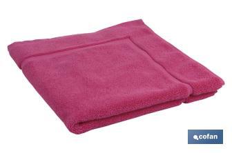 Tapete de Banho | Cor Fucsia | Gramagem 580gr / m2 | Modelo Primavera | Mede 60 x 60 cm - Cofan