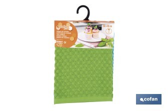 Pack 2 panos de cozinha | Medida 50 x 50 cm | Cor verde e azul | Modelo Merlot - Cofan
