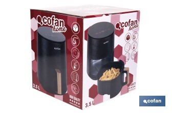 Friteuse à air chaud sans huile | Capacité de 3,5 litres - Cofan