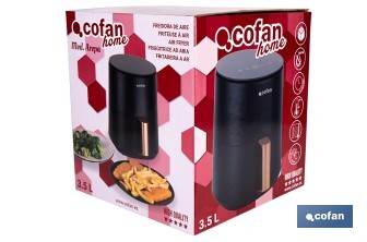 Friteuse à air chaud sans huile | Capacité de 3,5 litres - Cofan