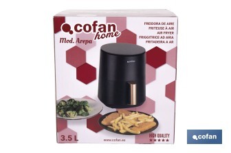 Friteuse à air chaud sans huile | Capacité de 3,5 litres - Cofan