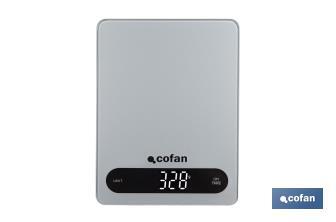 Digital kitchen scale available in 3 colours | LED display | 4 high-precision sensors - Cofan