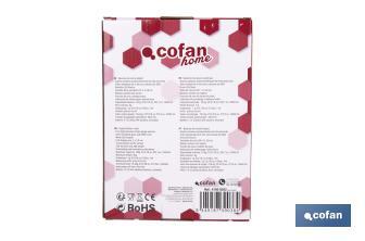 Digital kitchen scale available in 3 colours | LED display | 4 high-precision sensors - Cofan