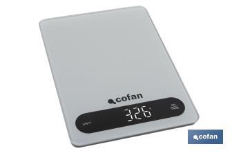 Digital kitchen scale available in 3 colours | LED display | 4 high-precision sensors - Cofan