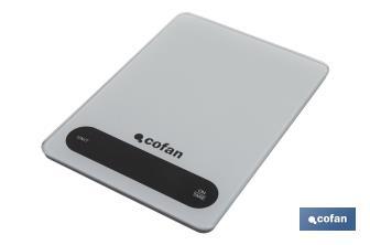 Digital kitchen scale available in 3 colours | LED display | 4 high-precision sensors - Cofan