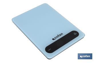 Digital kitchen scale available in 3 colours | LED display | 4 high-precision sensors - Cofan