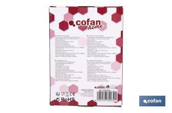 Digital kitchen scale available in 3 colours | LED display | 4 high-precision sensors - Cofan