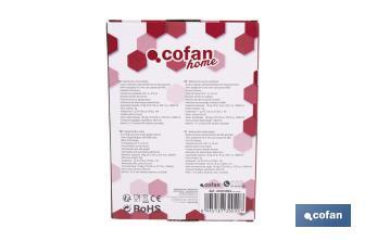 Digital kitchen scale available in 3 colours | LED display | 4 high-precision sensors - Cofan