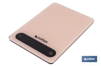 Digital kitchen scale available in 3 colours | LED display | 4 high-precision sensors - Cofan