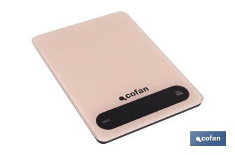 Digital kitchen scale available in 3 colours | LED display | 4 high-precision sensors - Cofan