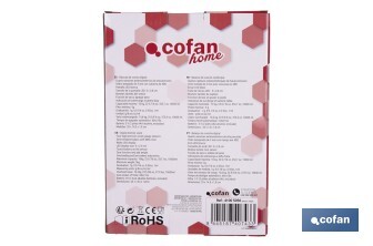 Digital kitchen scale available in 3 colours | LED display | 4 high-precision sensors - Cofan