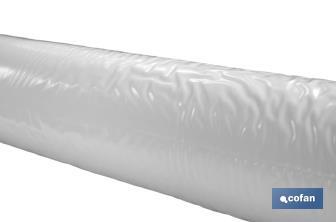 Protector de mesa, Medidas: 1,40 x 50 m, Material PVC, Color blanco