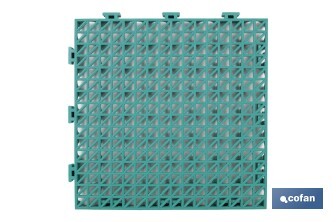 Loseta Alveolada | Set de 4 Unidades | 4 colores diferentes | Material PVC | Medidas 33 x 33 x 2 cm - Cofan