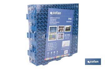 Loseta Alveolada | Set de 4 Unidades | 4 colores diferentes | Material PVC | Medidas 33 x 33 x 2 cm - Cofan