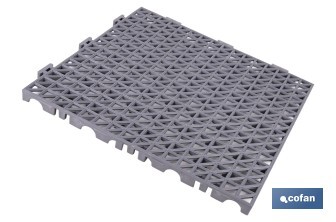 Loseta Alveolada | Set de 4 Unidades | 4 colores diferentes | Material PVC | Medidas 33 x 33 x 2 cm - Cofan