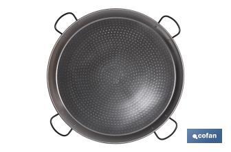 Polished Steel Paella Pan | Traditional Paella Pan | Paella Pan with 4 Handles - Cofan