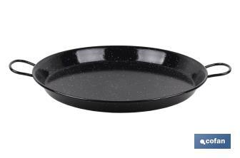 Paellera de Acero Esmaltado | Paellera Tradiconal | Paellera con 2 Asas | Varios Diámetros - Cofan