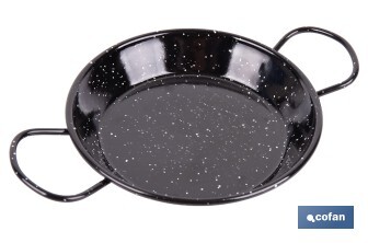 Paellera de Acero Esmaltado | Paellera Tradiconal | Paellera con 2 Asas | Varios Diámetros - Cofan