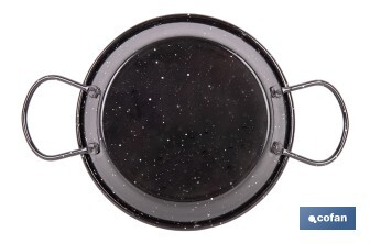 Paellera de Acero Esmaltado | Paellera Tradiconal | Paellera con 2 Asas | Varios Diámetros - Cofan