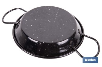 Paellera de Acero Esmaltado | Paellera Tradiconal | Paellera con 2 Asas | Varios Diámetros - Cofan