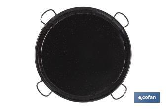 Enamelled steel paella pan | Traditional design | Paella Pan with 4 Handles
 - Cofan