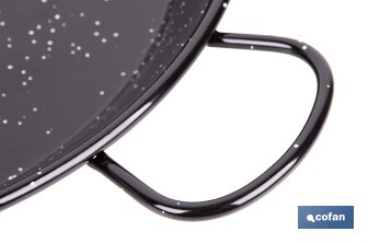 Enamelled steel paella pan special for induction hobs | Traditional format | Design with two handles - Cofan