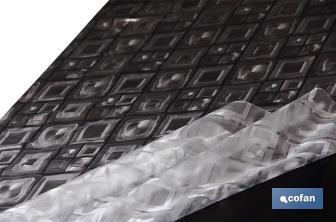 Round Tablecloth | Cuarzo Model | Ø120 cm Diameter | Opaque print | 65% PVC & 35% PP - Cofan