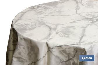 Round Tablecloth | Amatista Model | Ø120 cm Diameter | Opaque print | 65% PVC & 35% PP - Cofan