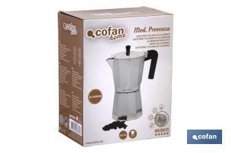 Cafetera Modelo Provenza | Capacidades diferenes | Fabricada en Alumino | Para Inducción | Cafetera Cofan - Cofan