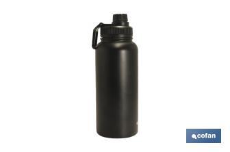Extreme sports water bottle | Black | Capacity: 550ml or 950ml - Cofan