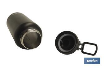 Extreme sports water bottle | Black | Capacity: 550ml or 950ml - Cofan
