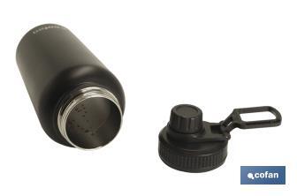 Extreme sports water bottle | Black | Capacity: 550ml or 950ml - Cofan