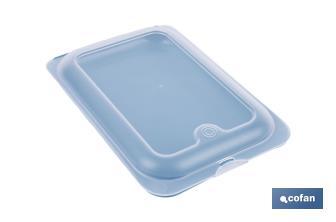 Pack de 4 fiambreras portaembutidos apilables | Tapa transparente | Conservación de alimentos | Medidas: 25 x 17 x 3 cm - Cofan