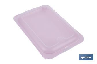 Pack de 4 fiambreras portaembutidos apilables | Tapa transparente | Conservación de alimentos | Medidas: 25 x 17 x 3 cm - Cofan