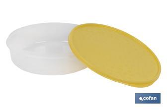 Fiambrera para Tortilla Redonda | En Tres Colores| Medida: 24,5 x 6,5 cm - Cofan