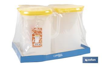 Water jug | 2-litre capacity | Available in three colours - Cofan