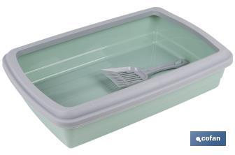 Cat litter tray | Two colours | Size: 47 x 31 x 11cm - Cofan